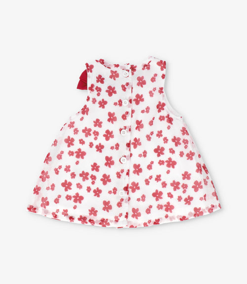 Conjunto recién nacida floreado 0 meses / Rojo