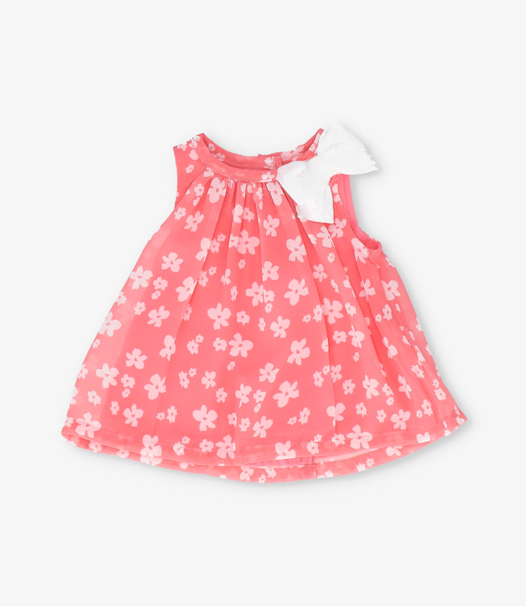 Conjunto recién nacida floreado 0 meses / Coral