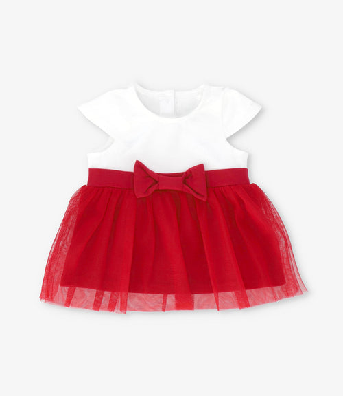 Conjunto recién nacida con lazos 0 meses / Rojo