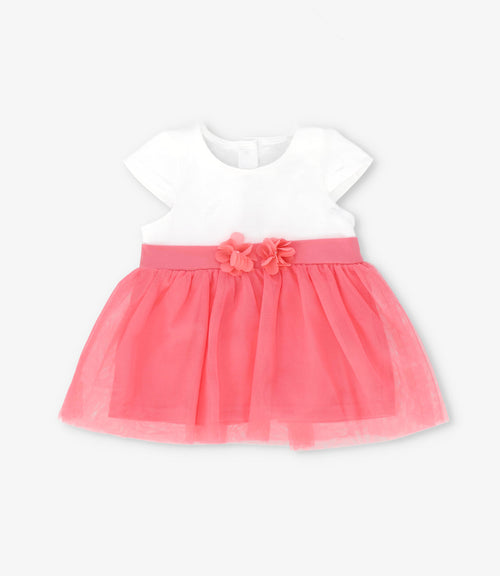 Conjunto recién nacida con flores 0 meses / Coral