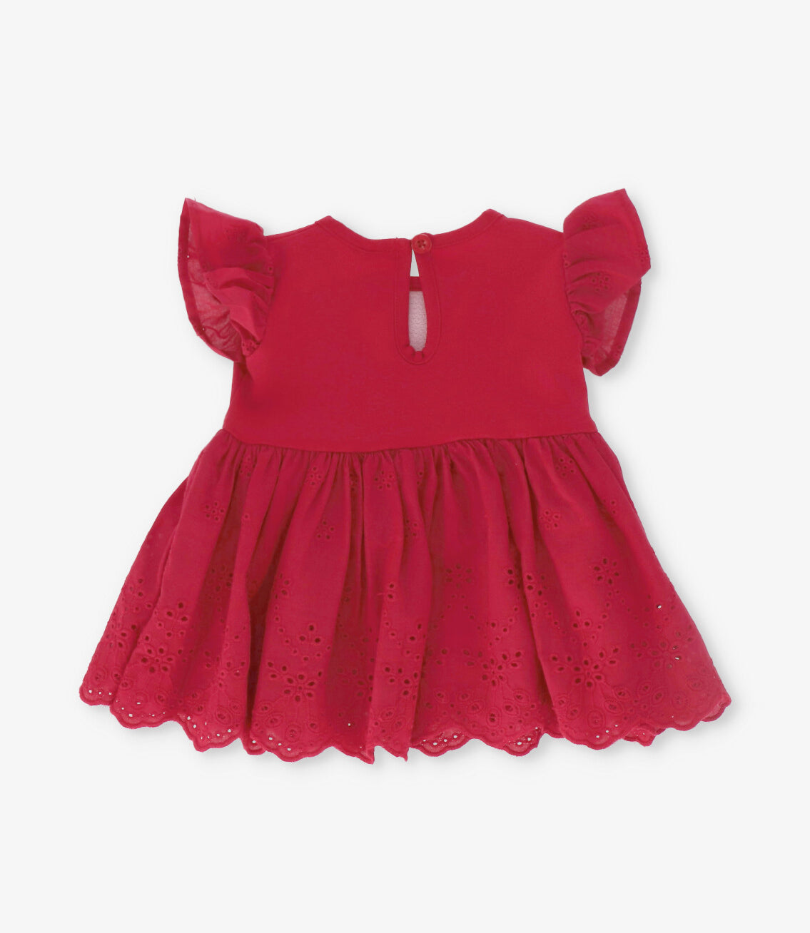 Conjunto recién nacida con flores y zorro 0 meses / Rojo