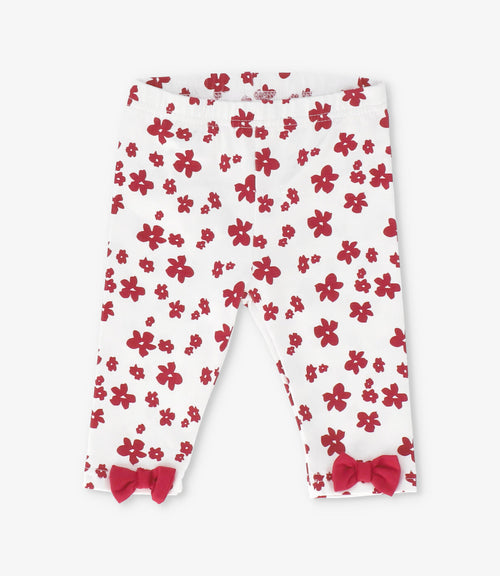 Conjunto recién nacida con flores y zorro 0 meses / Rojo