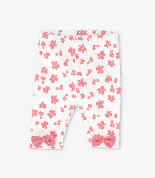 Conjunto recién nacida con flores y zorro 0 meses / Coral