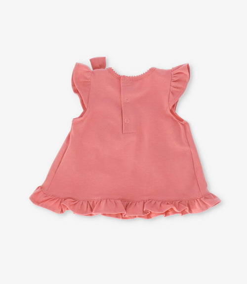 Conjunto recién nacida con flores 0 meses / Coral