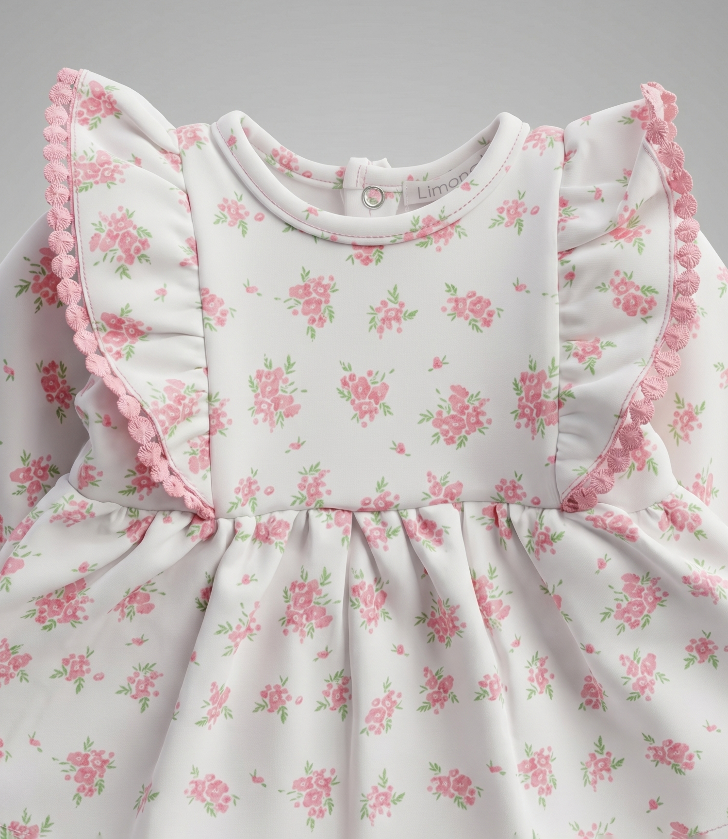 Conjunto recién nacida floreado 0 meses / Coral