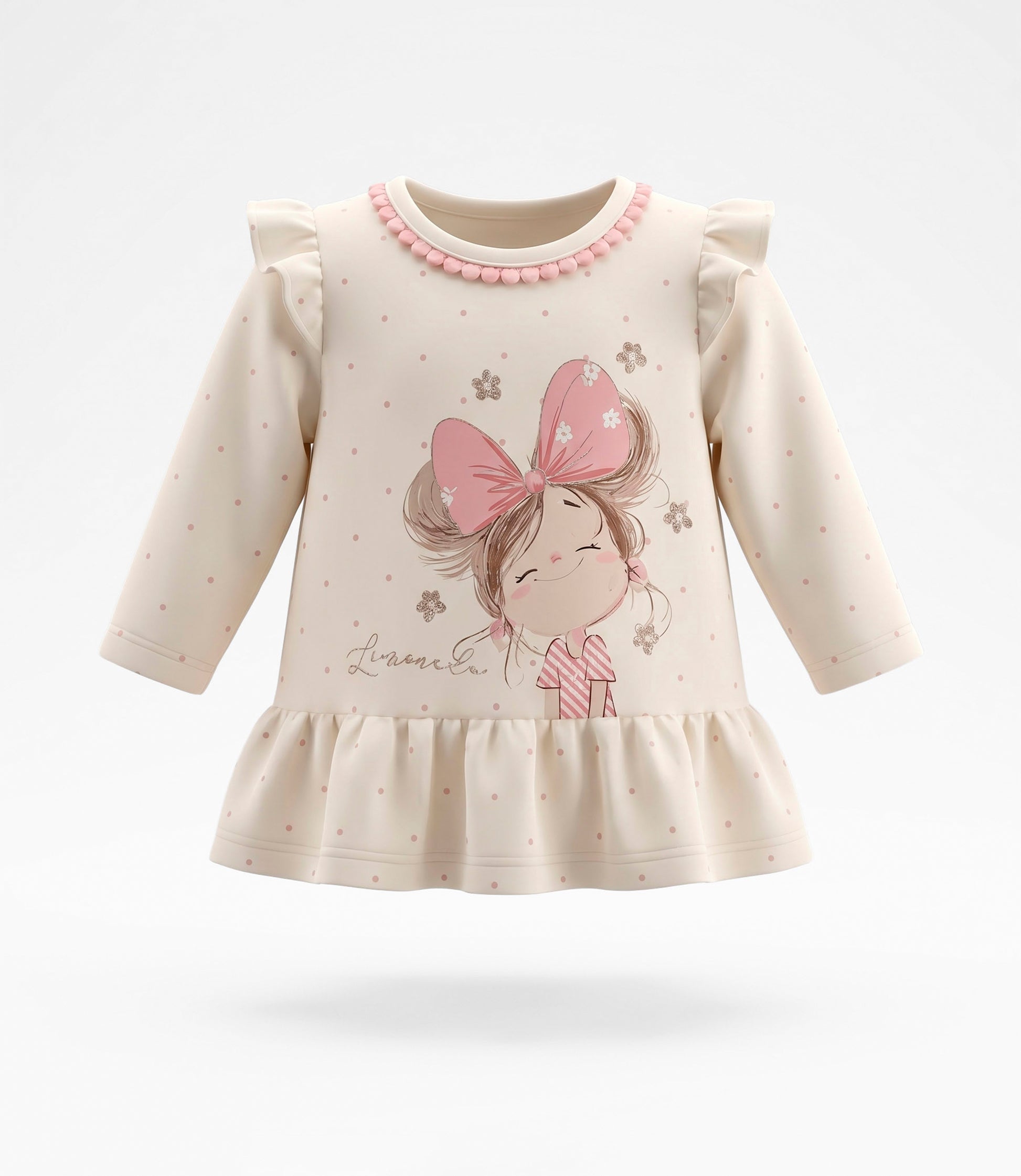 Conjunto recién nacida con puntos 0 meses / Coral
