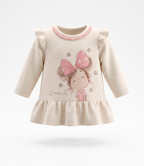 Conjunto recién nacida con puntos 0 meses / Coral