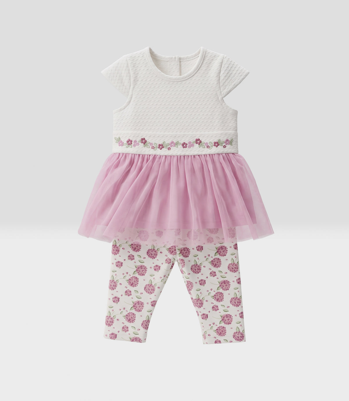 Conjunto recién nacida con tull 0 meses / Rosado