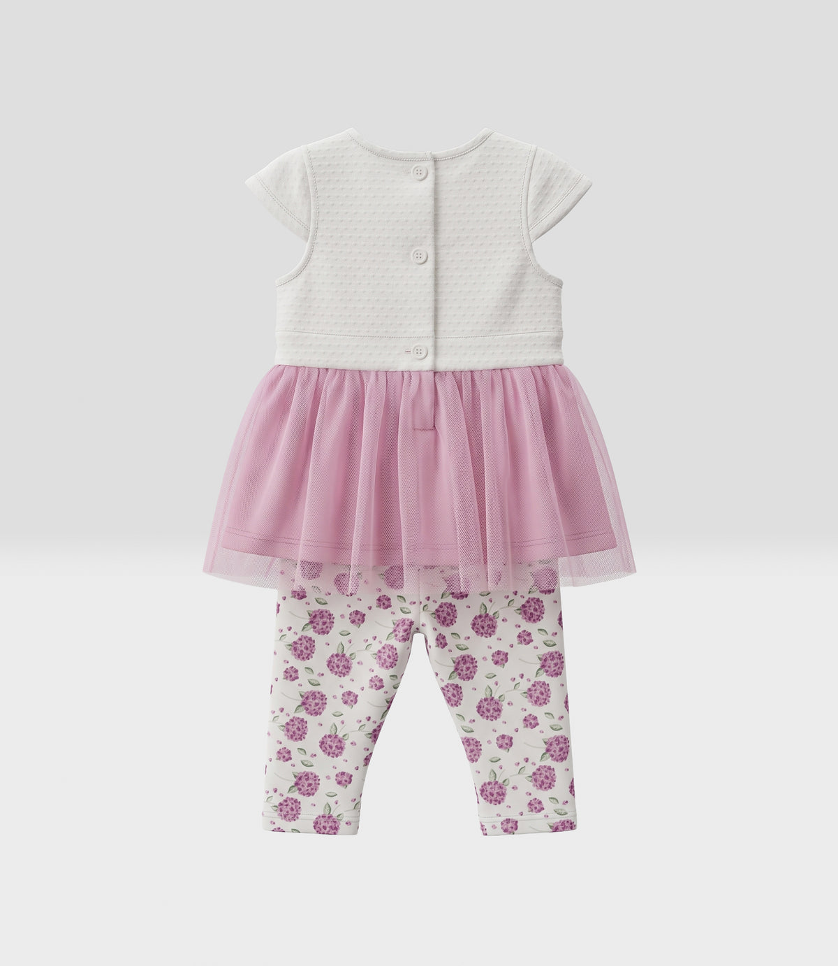 Conjunto recién nacida con tull 0 meses / Rosado