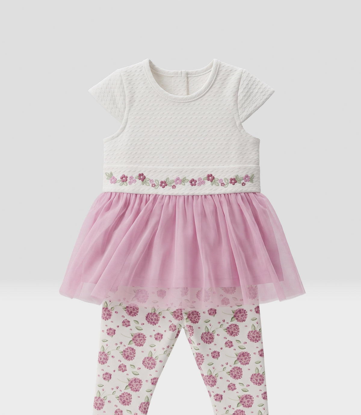 Conjunto recién nacida con tull 0 meses / Rosado