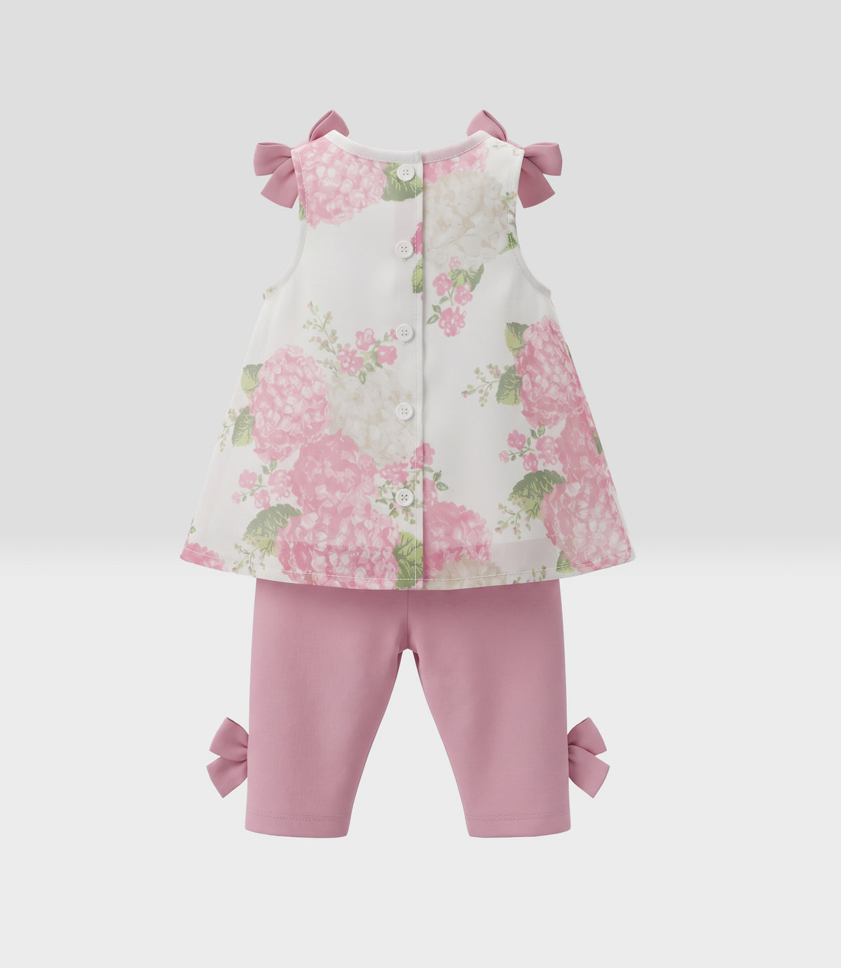 Conjunto recién nacida con flores 0 meses / Rosado