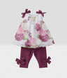Conjunto recién nacida con flores