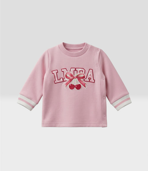 Conjunto recién nacida con cherry 0 meses / Rosado
