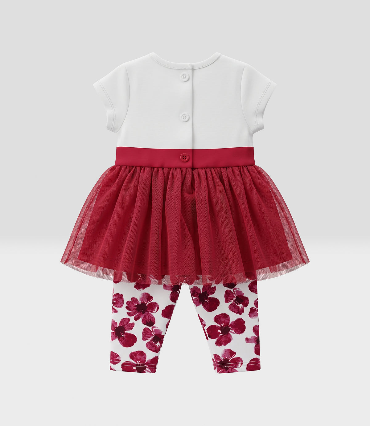 Conjunto recién nacida con tul 0 meses / Rojo