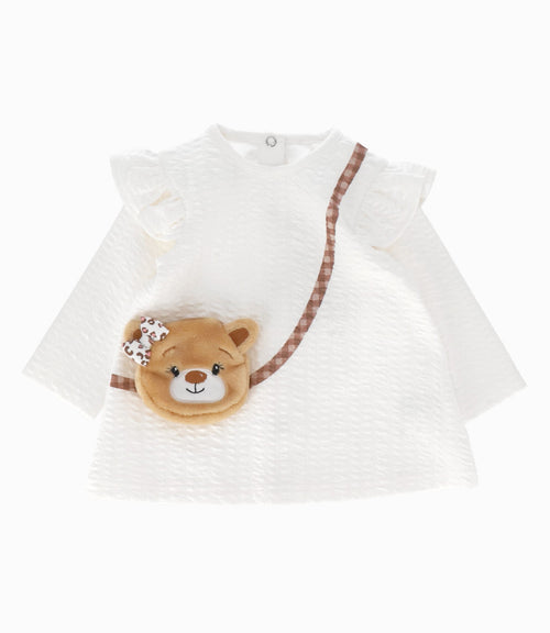 Conjunto Recién Nacida De Polera Y Calzas 0 meses / Blanco