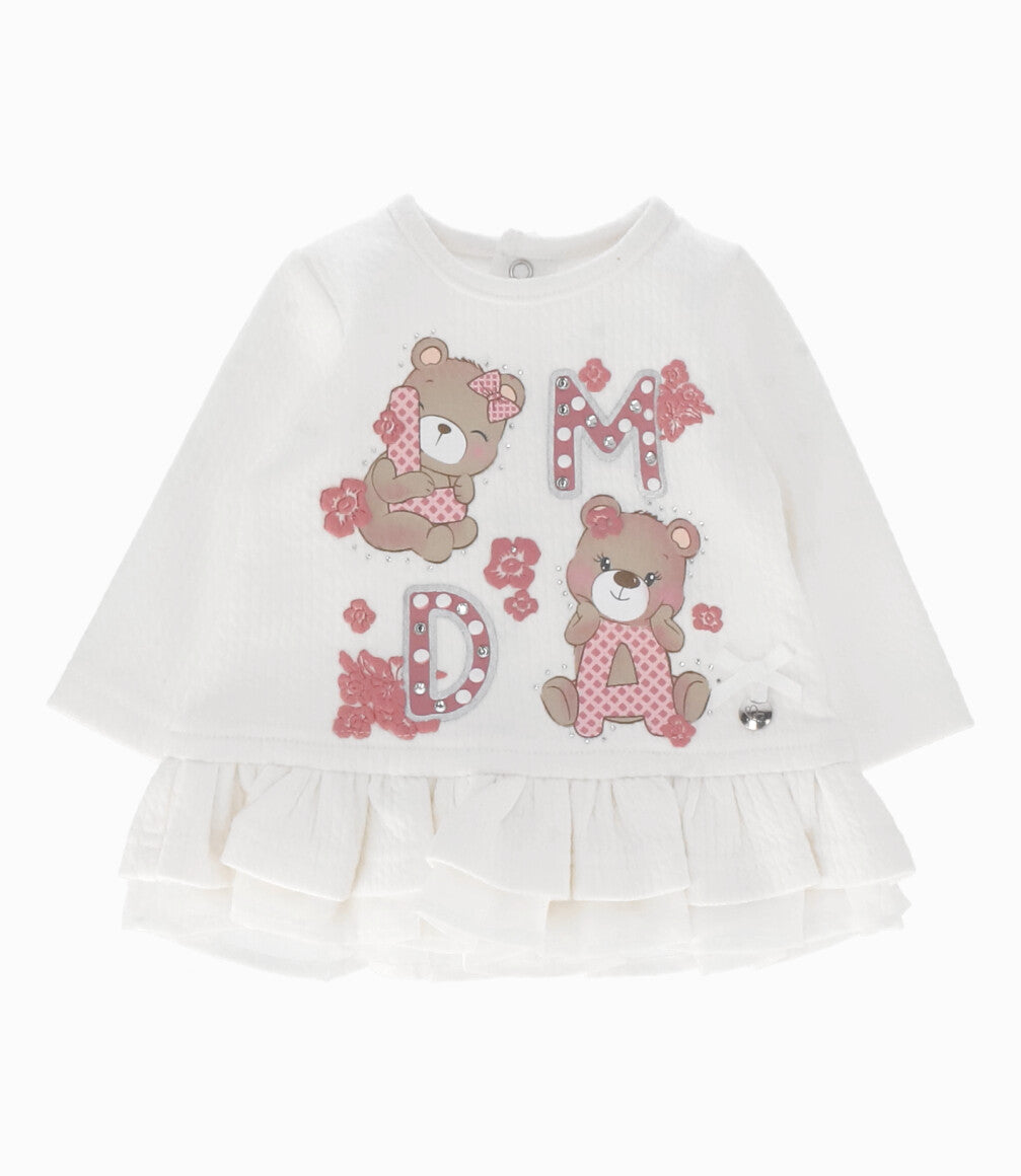 Conjunto Recién Nacida De Polerón Y Calzas 0 meses / Rosado