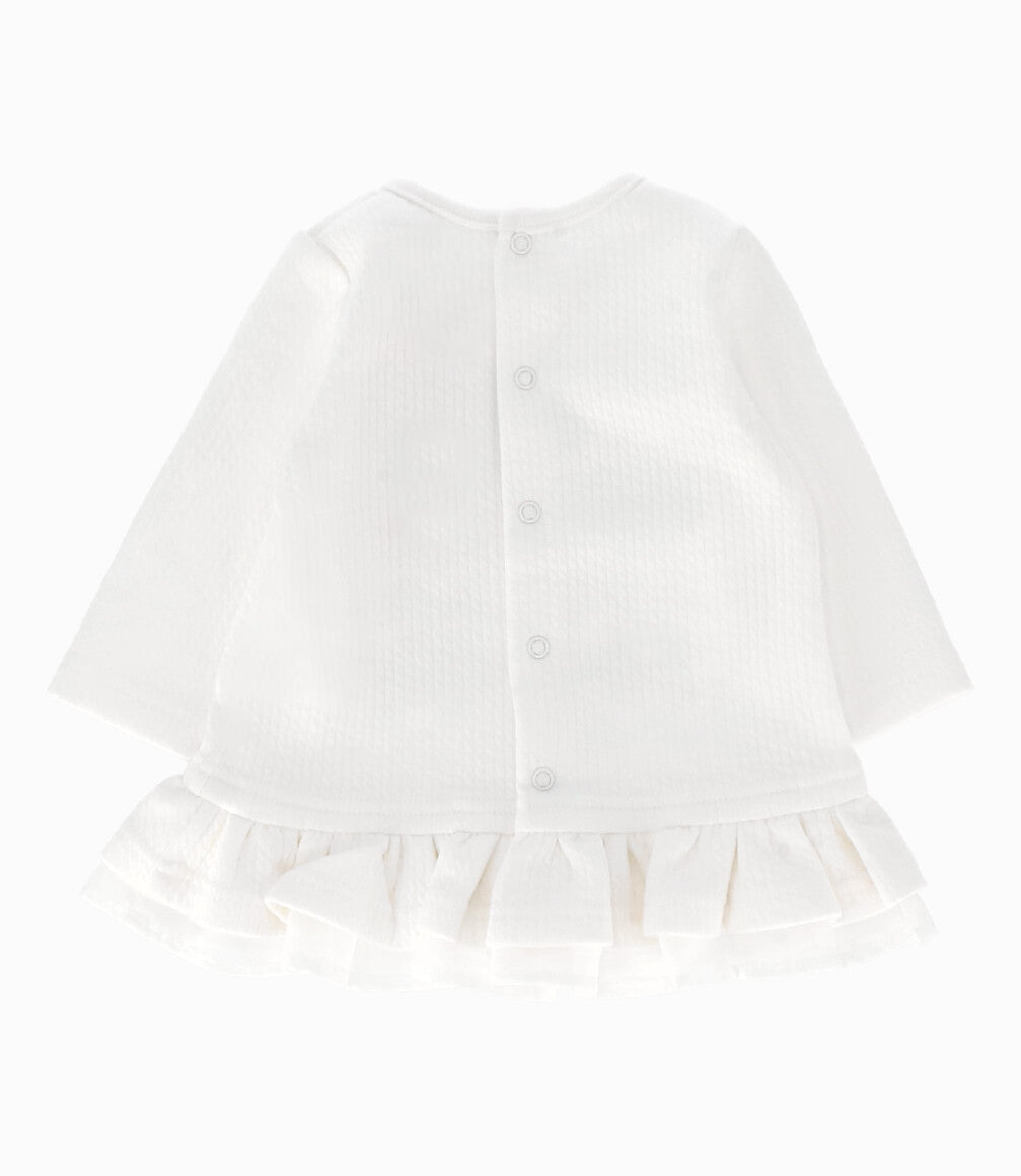 Conjunto Recién Nacida De Polerón Y Calzas 0 meses / Blanco
