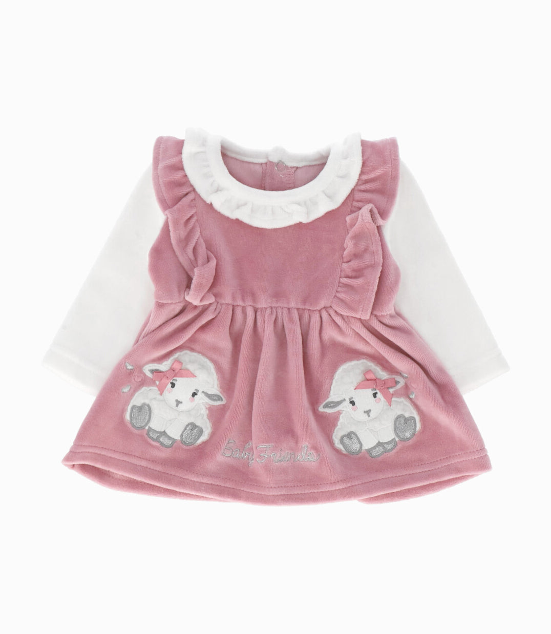 Conjunto recién nacida con vuelos 0 meses / Palo Rosa