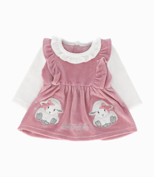 Conjunto recién nacida con vuelos 0 meses / Palo Rosa
