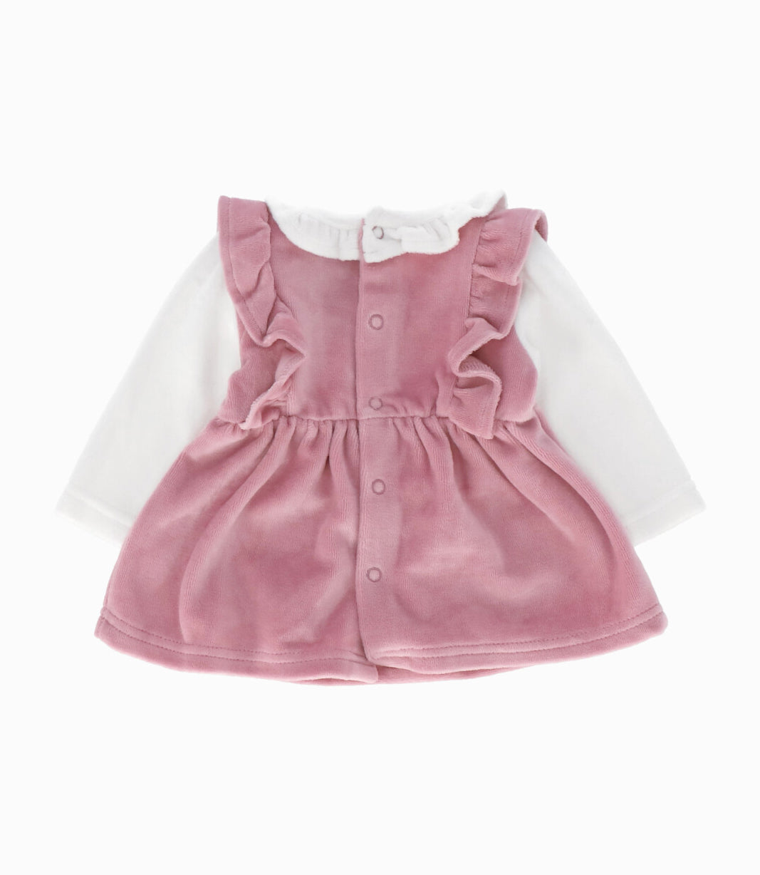 Conjunto recién nacida con vuelos 0 meses / Palo Rosa