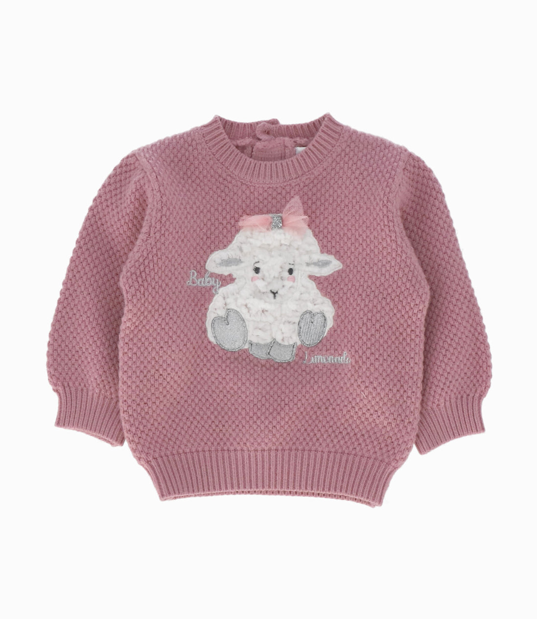 Conjunto recién nacida tejido 0 meses / Palo Rosa