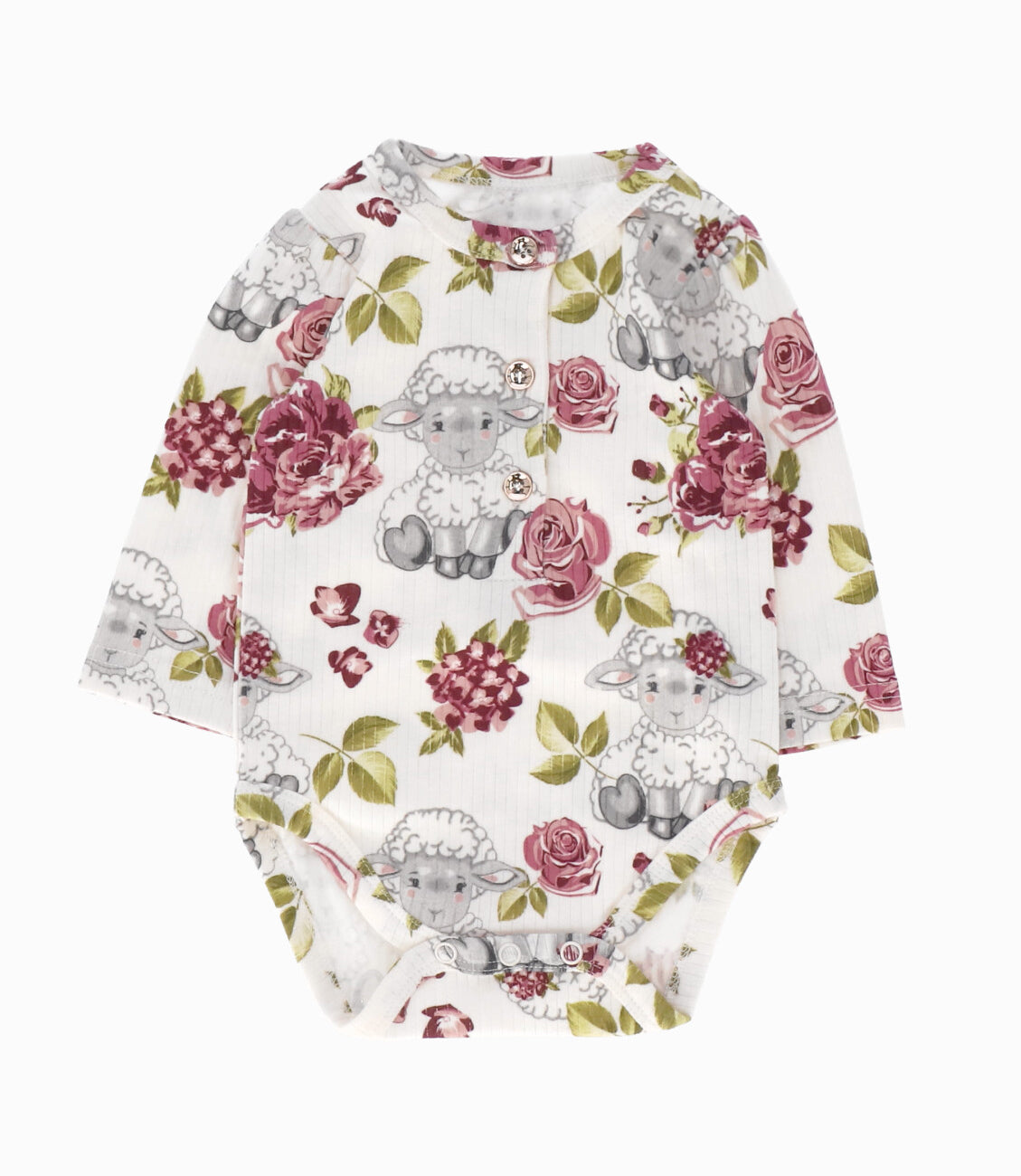 Conjunto recién nacida 4 piezas 0 meses / Palo Rosa