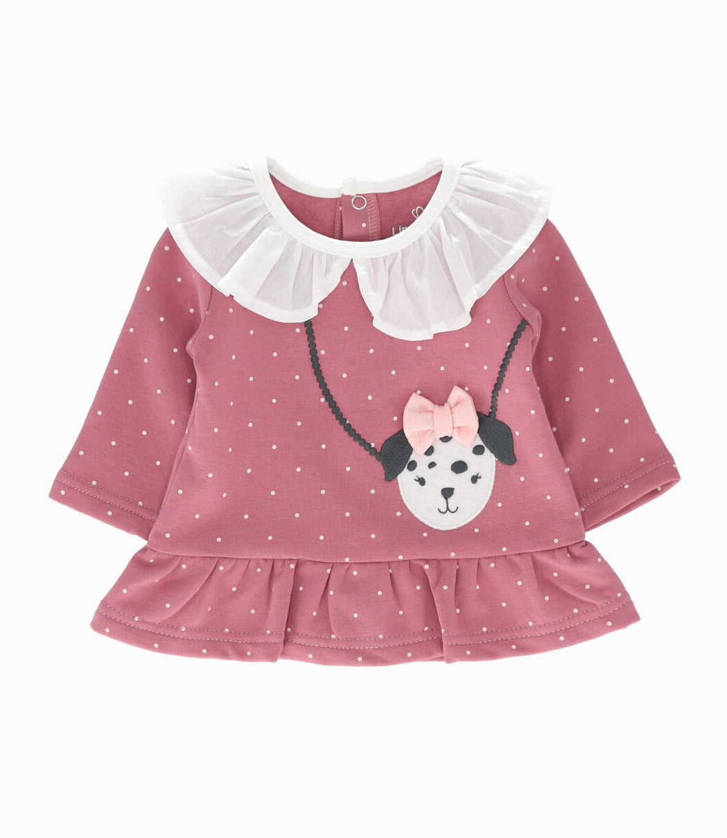 Conjunto recién nacida con diseño 0 meses / Coral