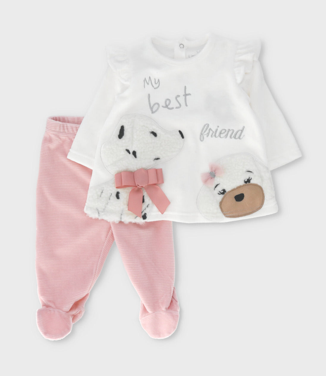 Conjunto recién nacida de 3 piezas 0 meses / Rosado