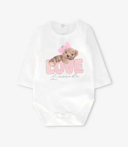 Conjunto recién nacida con oso