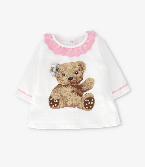 Conjunto recién nacida con oso