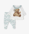 Conjunto recién nacida con oso