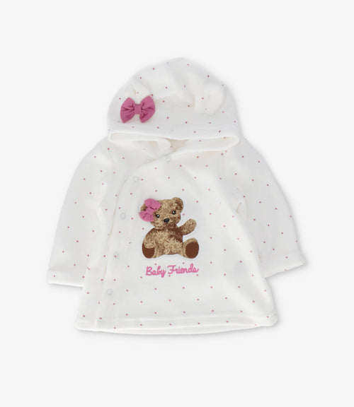 Conjunto recién nacida con oso