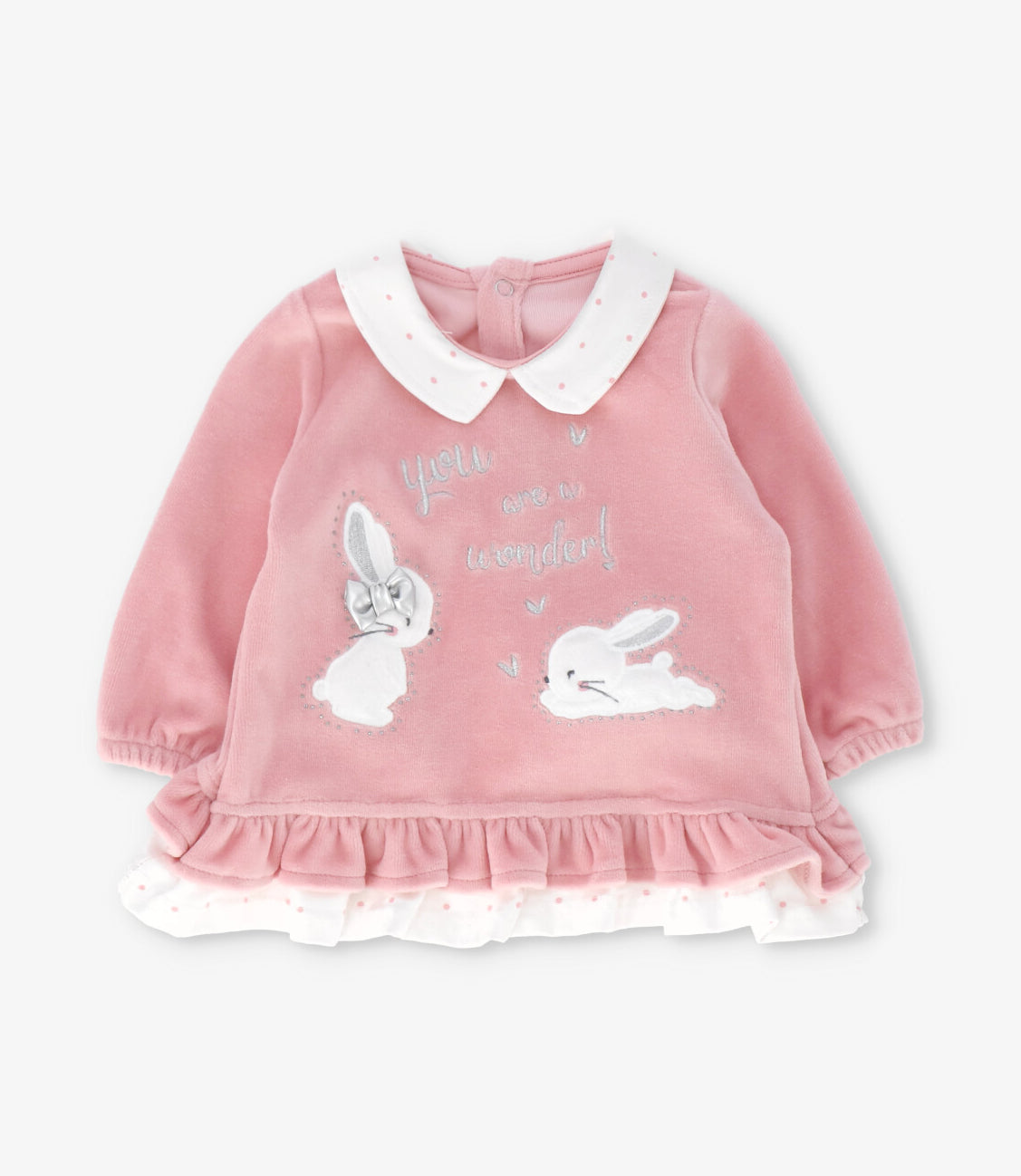 Conjunto recién nacida con conejos 0 meses / Rosado