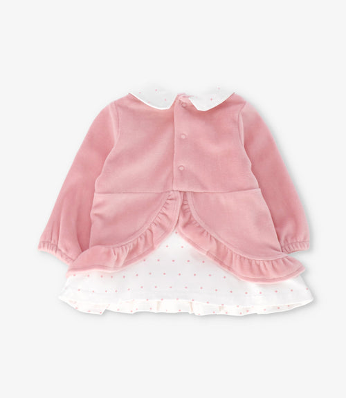 Conjunto recién nacida con conejos 0 meses / Rosado