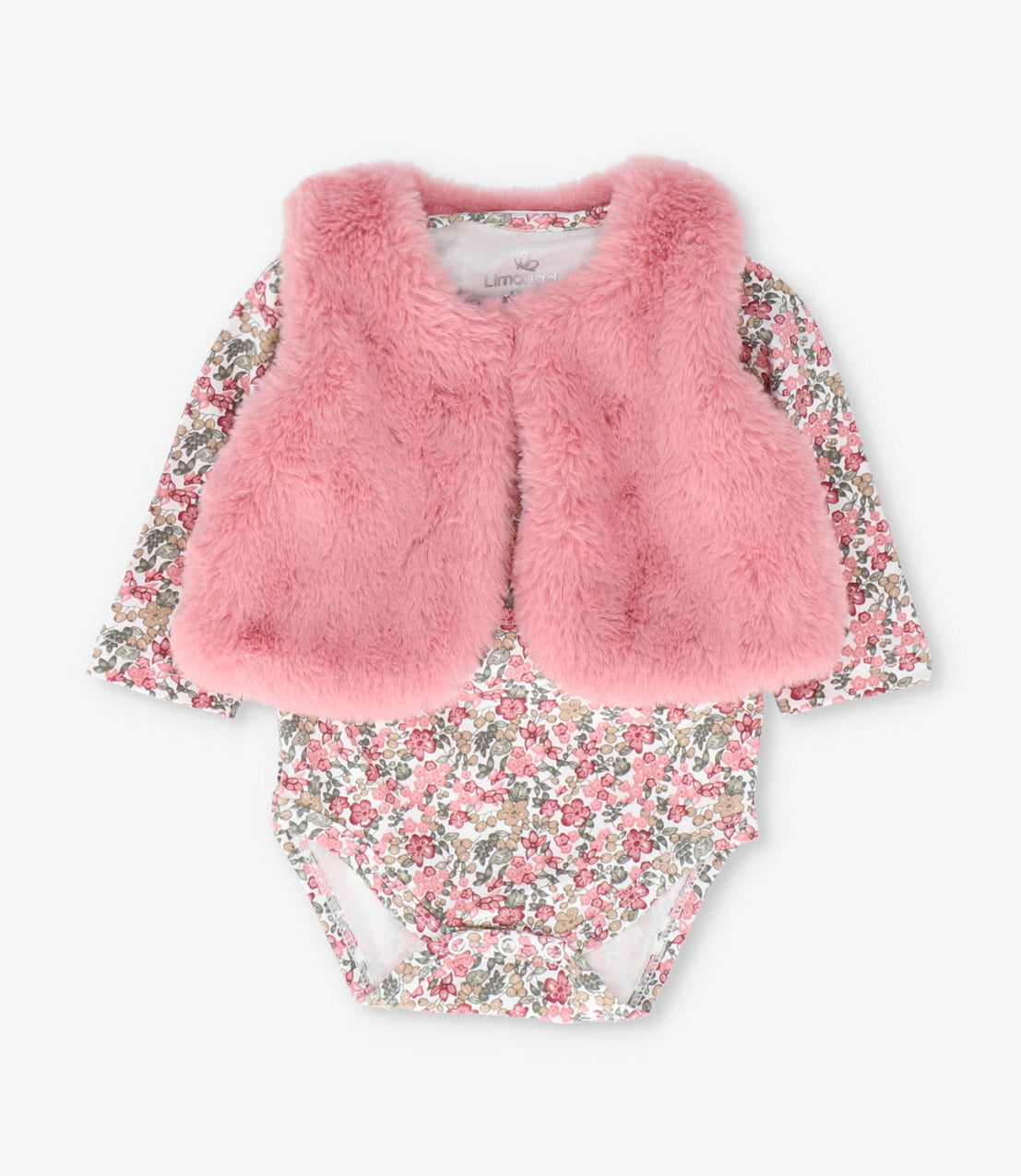 Conjunto recién nacida 4 piezas 0 meses / Coral