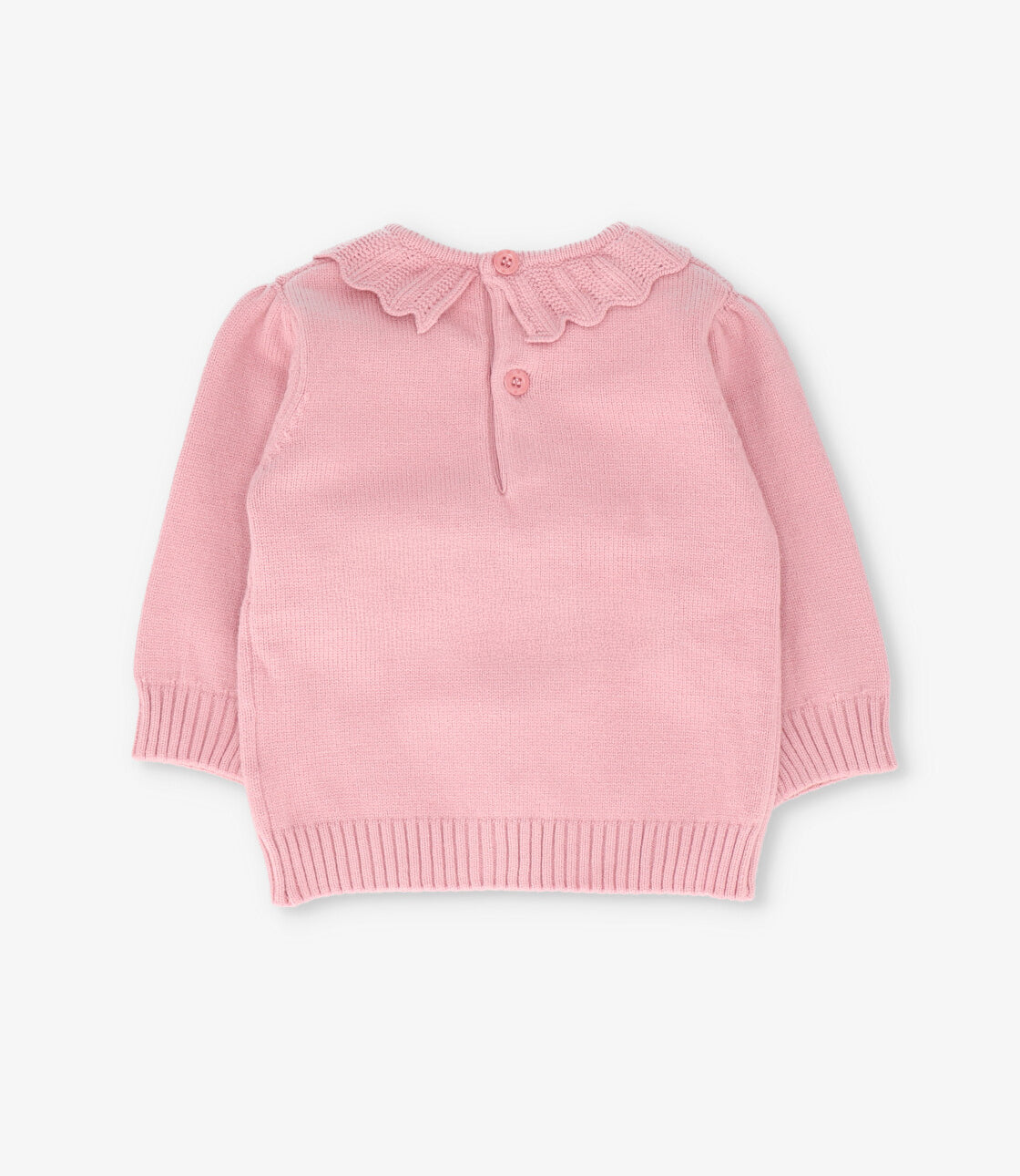 Conjunto recién nacida tejido con conejo 0 meses / Rosado