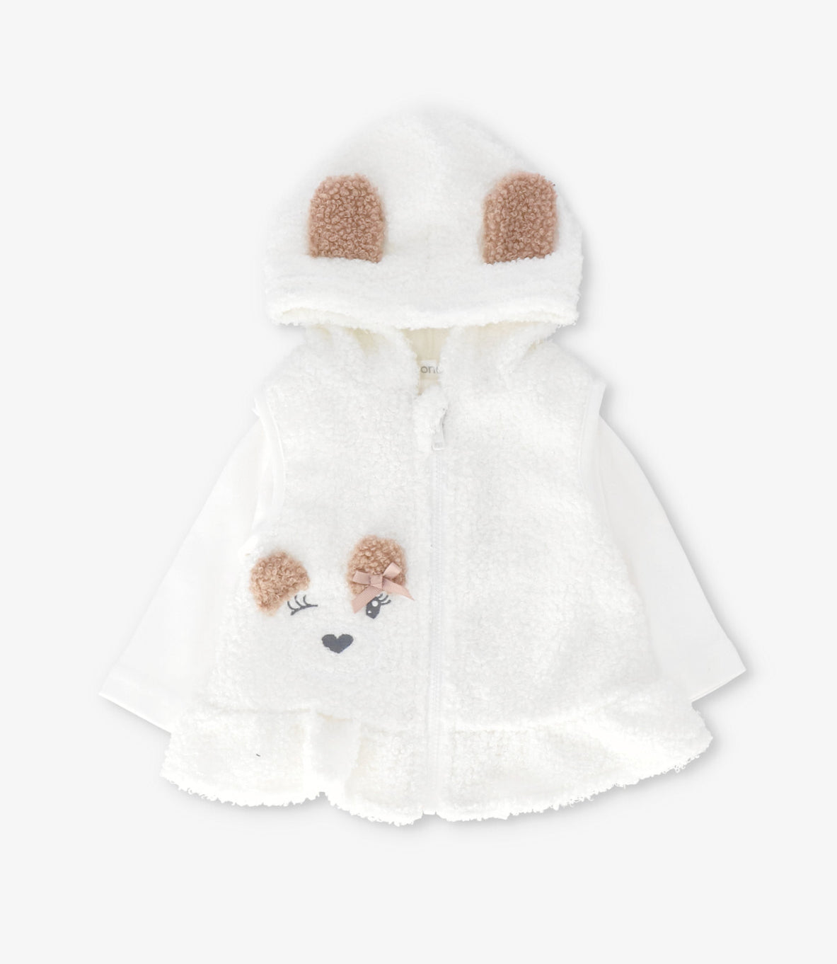 Conjunto recién nacida 3 piezas 0 meses / Crudo