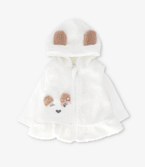 Conjunto recién nacida 3 piezas 0 meses / Crudo