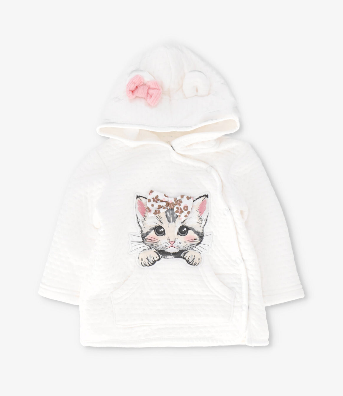 Conjunto recien nacida con gatito 0 meses / Rosado