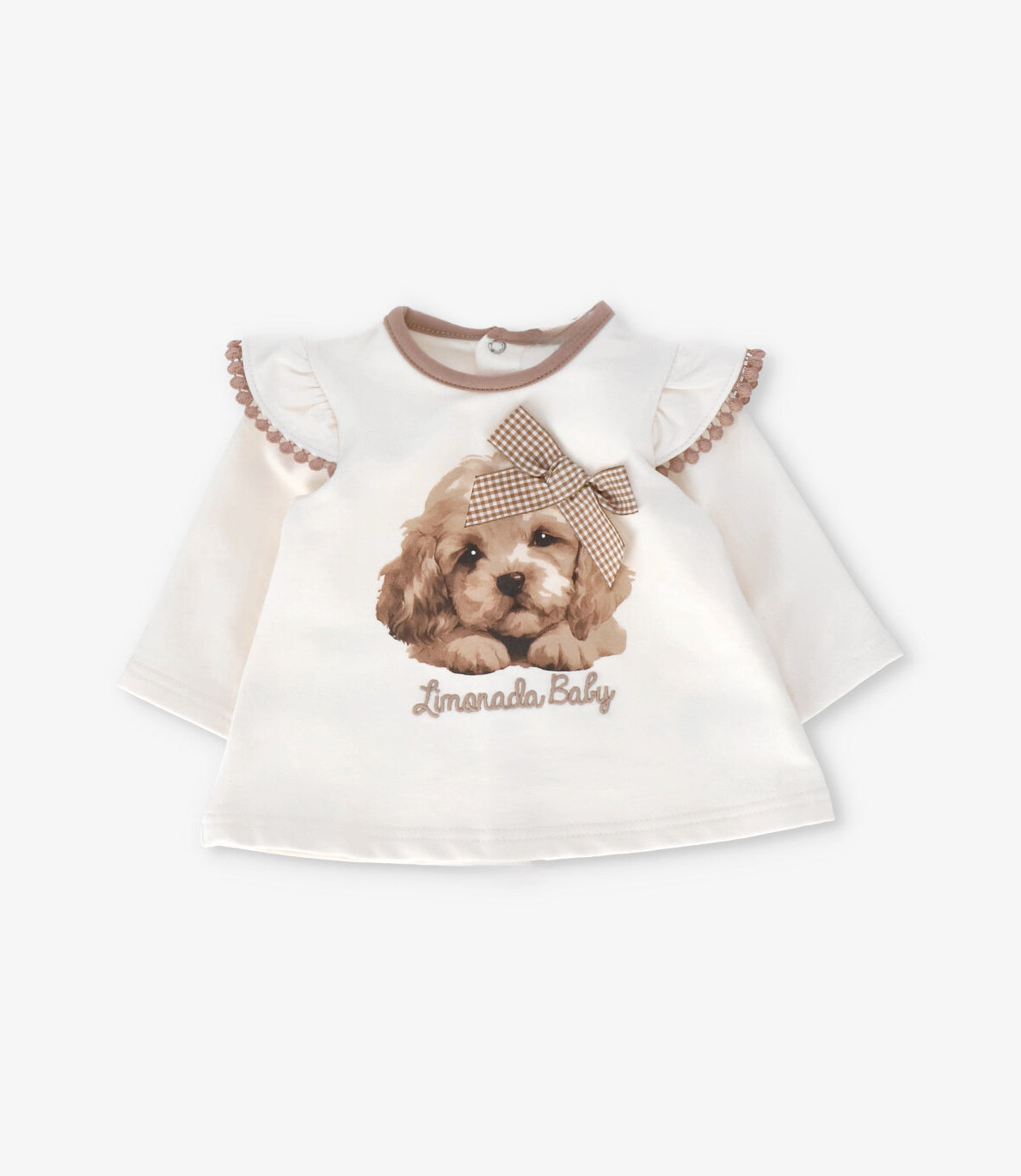 Conjunto recién nacida con perro 0 meses / Beige