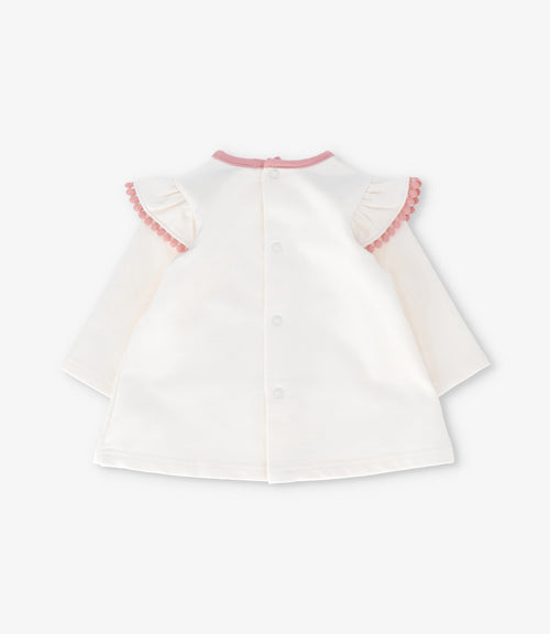 Conjunto recién nacida con perro 0 meses / Palo Rosa