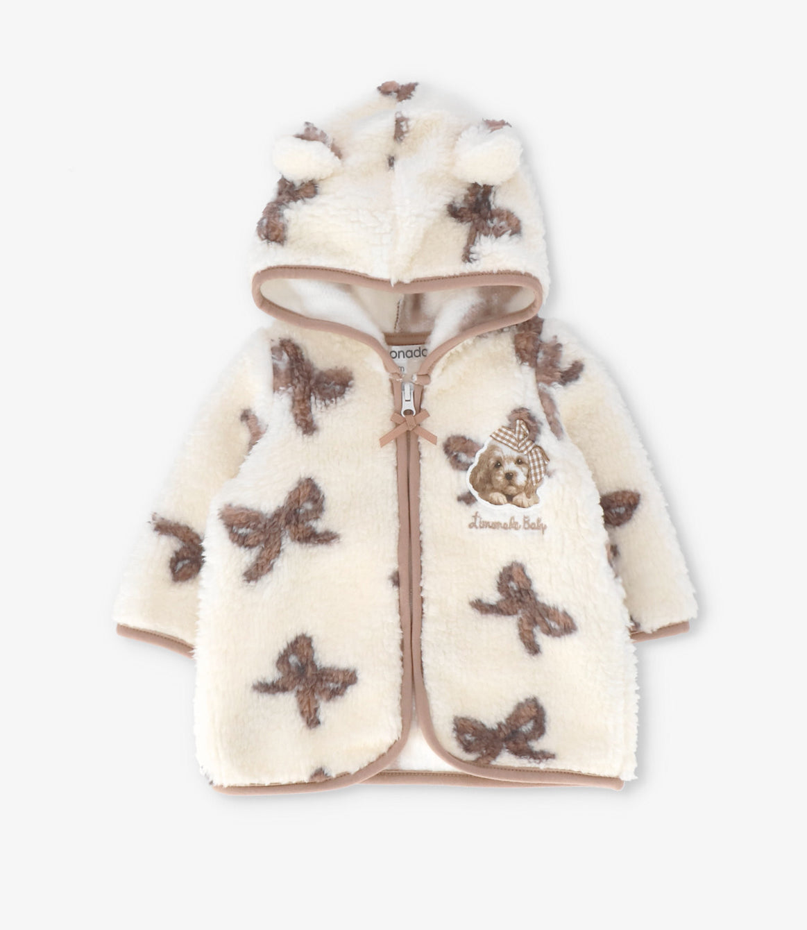 Conjunto recién nacida con lazos 0 meses / Beige