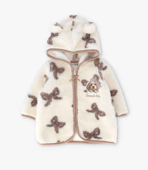 Conjunto recién nacida con lazos 0 meses / Beige