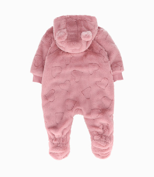 Saquito recién nacida con osito 0 meses / Palo Rosa