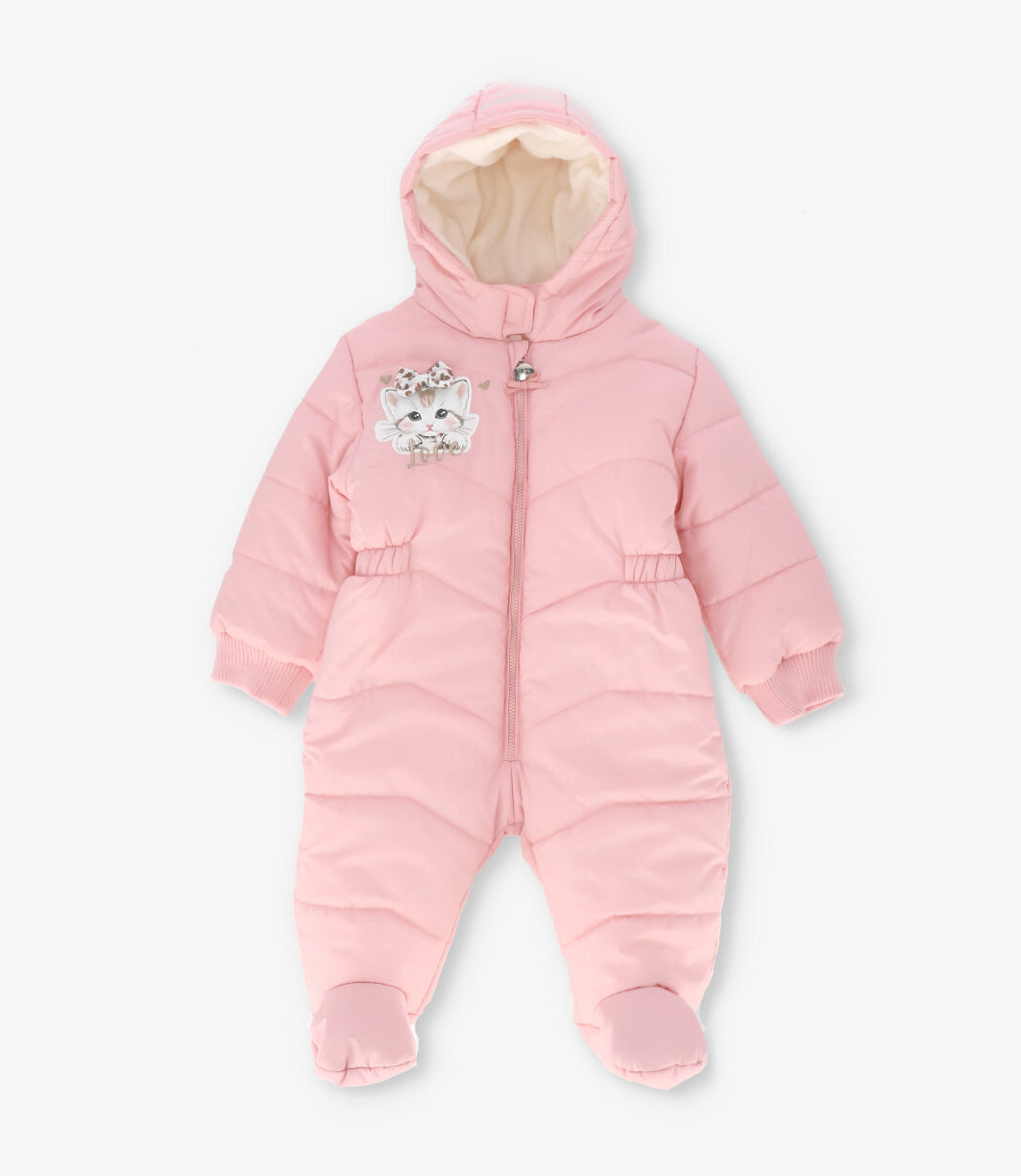 Saquito recien nacida acolchado 0 meses / Rosado