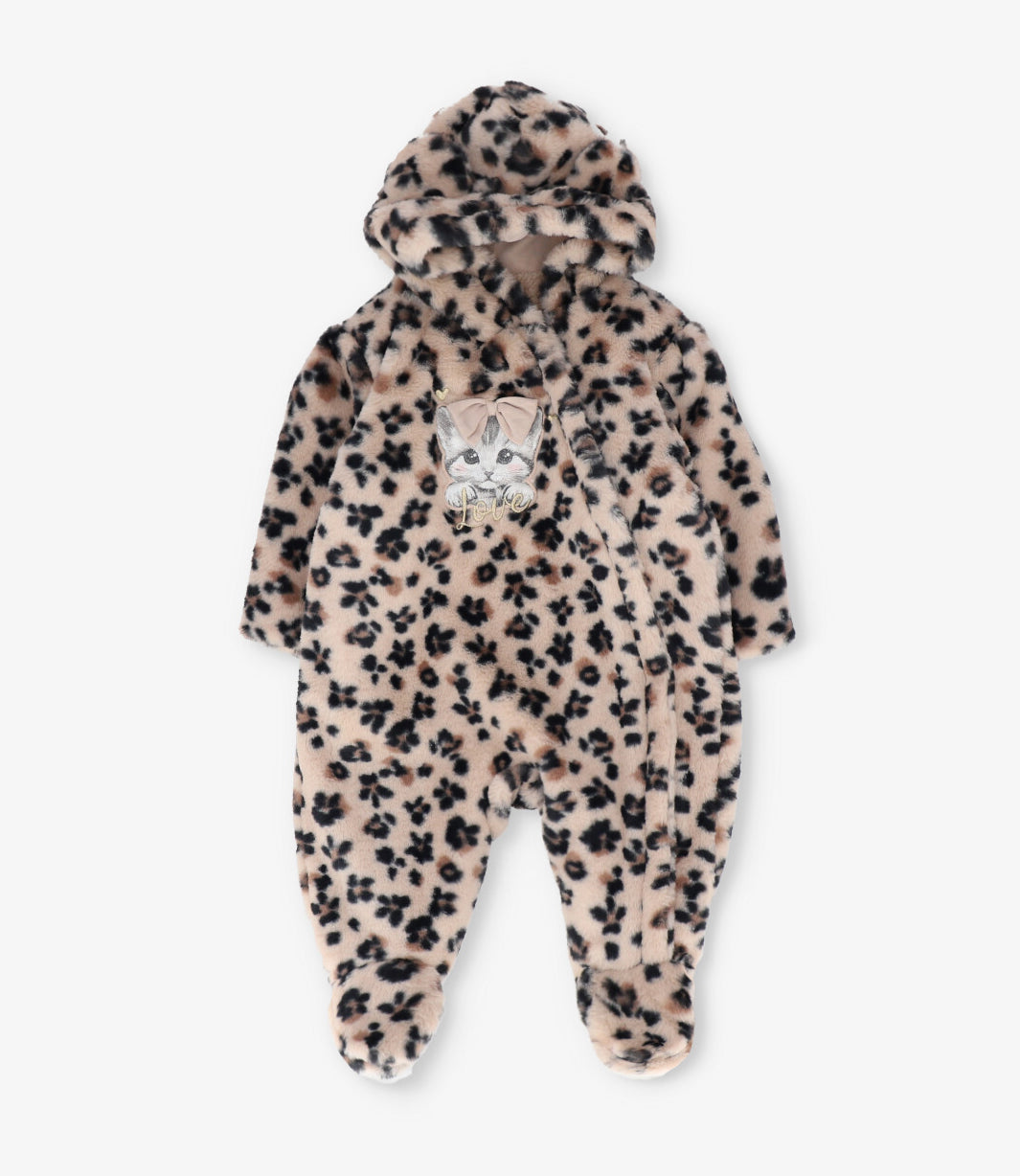 Saquito recien nacida animal print 0 meses / Beige