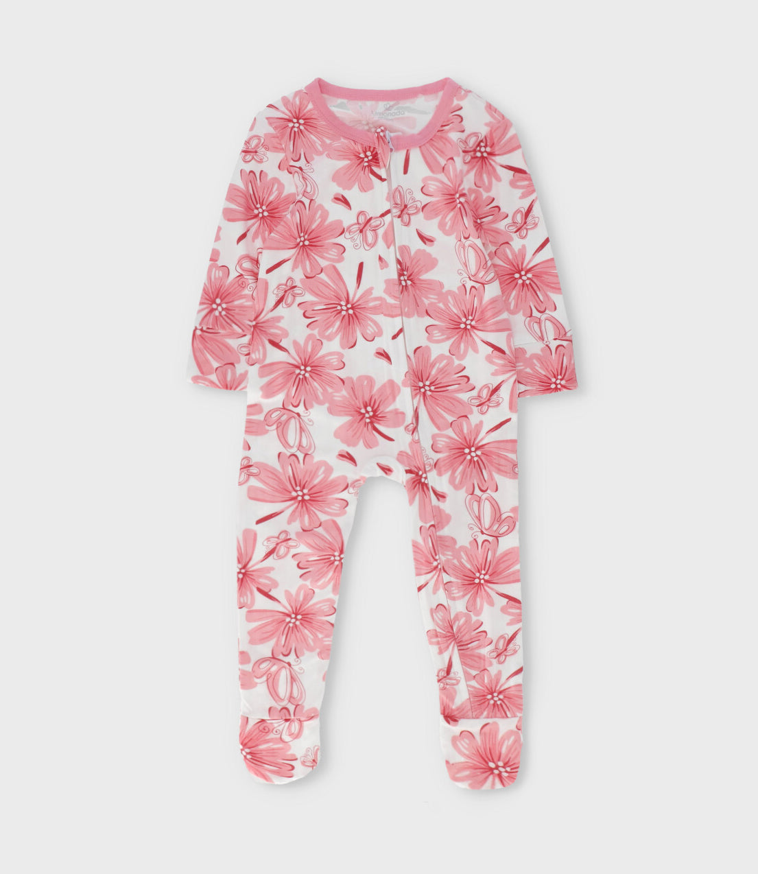 Pijama recién nacida floreado