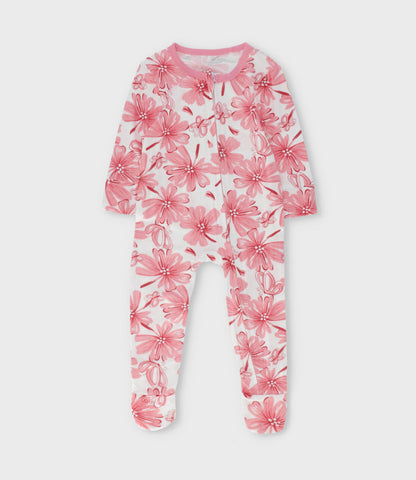 Pijama recién nacida floreado