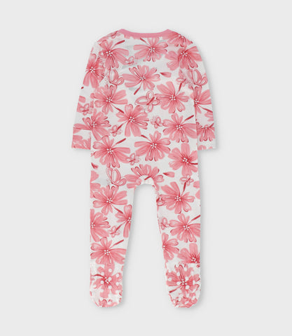 Pijama recién nacida floreado