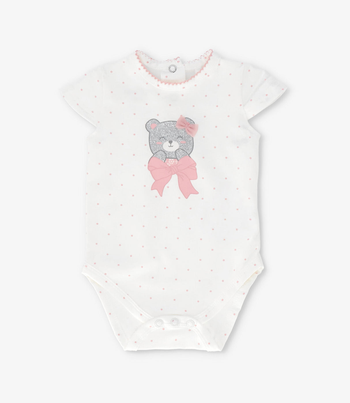 Pack body recién nacida con ositos 0 meses / Rosado